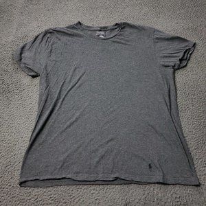 Polo Ralph Lauren  T Shirt Cotton Short Sleeve Gray Mens L Large